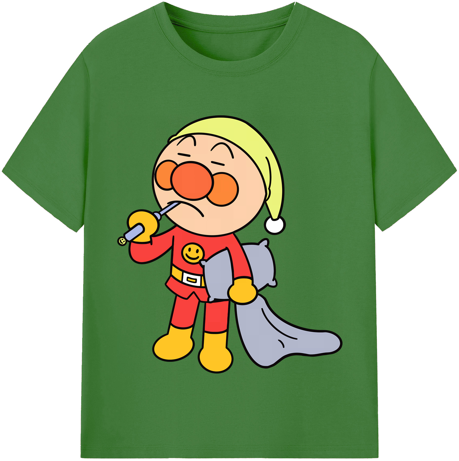 （画像用） アンパンマン Anpanman レディースカジュアルプリントTシャツ（綿100％）